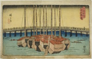 Uitzicht op de Eitai Brug, uit de serie 