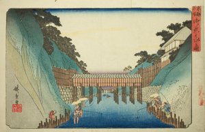 Uitzicht op Ochanomizu (Ochanomizu no zu), uit de serie "Beroemde Plaatsen in de Oostelijke Hoofdstad (Toto meisho)"