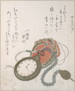 Westerse zakhorloge uit de collectie Lenteregen, deel 3 door Utagawa Hiroshige