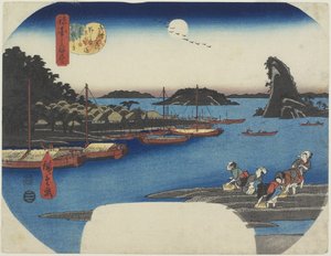 Wilgenboom bij de Nihon-zutsumi Bank, Shin-Yoshiwara, november 1853