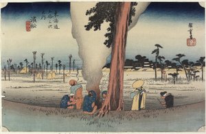 Winterscène, Hamamatsu, ca. 1833
