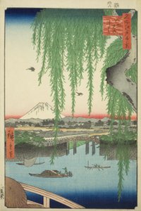 Yatsumi-brug, uit de serie "Honderd beroemde uitzichten van Edo"