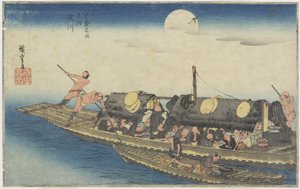 Yodo-rivier, ca. 1834