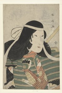 Busteportret van Iwai Kumesaburo door Utagawa Kunimasa