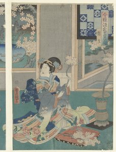 De derde maand door Utagawa Kunisada (I)