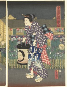 Irissen in volle bloei door Utagawa Kunisada (I)