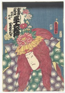Pioenrozen van Shakkyo door Utagawa Kunisada (I)