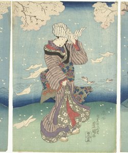 Stormachtige dag aan de Sumida rivier