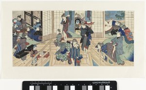 Taferelen in een bordeel door Utagawa Kunisada (I)