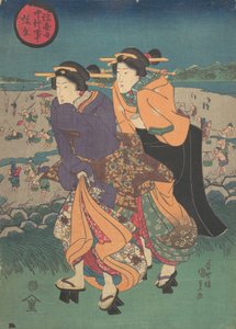 Jaarlijkse gebeurtenis - de derde maand Ukiyo nenju gyoji: Yayoi, midden 19e eeuw