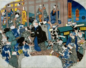 Bleke maan door Utagawa Kuniyoshi