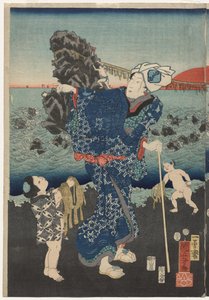 Zonsopgang bij Futami Bay door Utagawa Kuniyoshi