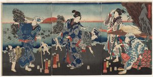 Zonsopgang bij Futami Bay door Utagawa Kuniyoshi