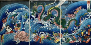 Tamatori-hime steelt de Heilige Juweel uit het Drakenpaleis