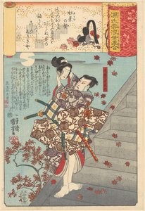 Ukiyo e parallellen met de bewolkte hoofdstukken van de Genji