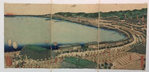 Processies van de Daimyo die de Tokaido passeren door Utagawa Sadahide