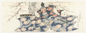 Krijger met een stamper door Utagawa Toyohiro