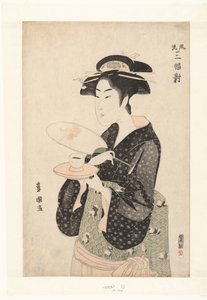 Portret van de serveerster Okita door Utagawa Toyokuni (I)