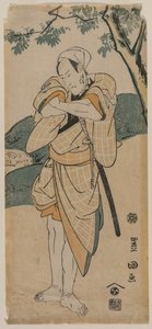 De acteur Ichikawa Danjuro als een samoerai door Utagawa Toyokuni
