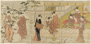 Een Parodie van Hachi no ki door Utagawa Toyokuni I