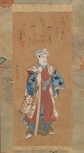 Bando Mitsugoro II als Shinbei in het Kabuki-stuk Sukeroku, eind 18e-begin 19e eeuw door Utagawa Toyokuni I