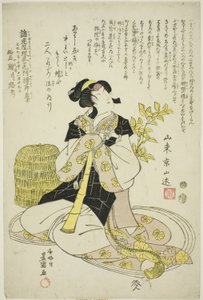 Herdenkingsportret van de Acteur Segawa Roko IV door Utagawa Toyokuni I