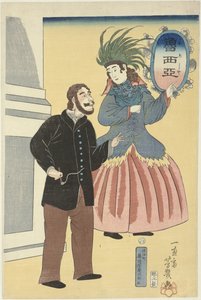 Russisch stel door Utagawa Yoshiiku