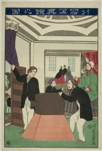 Een buitenlandse camera door Utagawa Yoshikazu
