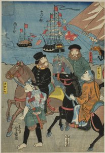 Uitzicht op Miyozaki in Yokohama (Miyozaki Yokohama ichiran)