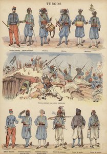 Turcos, koloniale soldaten van het Franse leger door Victor Armand Poirson