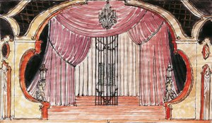 Decorontwerp voor Cosi Fan Tutte door Wolfgang Amadeus Mozart door Vaclav Gottlieb