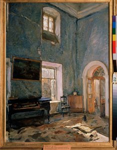 De hal van een landhuis, Belkino landgoed, Obninsk (Rusland)