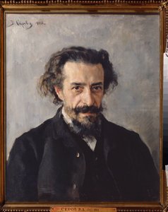 Portret van componist Pavel Ivanovich Blaramberg (1841-1908) door Valentin Aleksandrovich Serov
