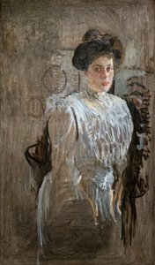 Portret van Margarita Kirillovna Morozova door Valentin Aleksandrovich Serov