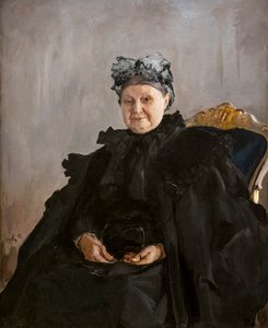 Portret van Maria Fedorovna Morozova door Valentin Aleksandrovich Serov