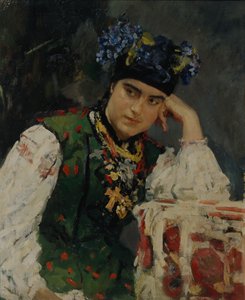 Portret van Sofia Dragomirov door Valentin Aleksandrovich Serov