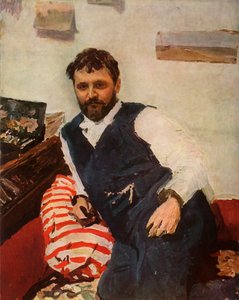 Portret van de schilder Constantin Alexandreyevich Korovin, 1891