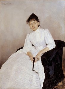 Portret van de kunstenaar Maria Yakunchikova-Weber 1870-1902, 1885-1887