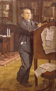 Portret van de componist Alexander Serov, 1889 door Valentin Aleksandrovich Serov