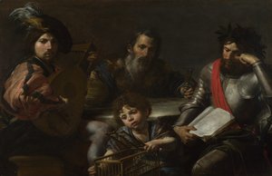 De vier leeftijden van de mens door Valentin de Boullogne