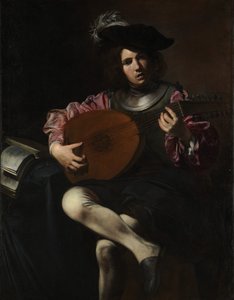 Luitspeler door Valentin de Boulogne