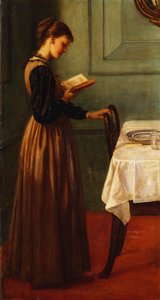 Studie van een Meisje dat Leest