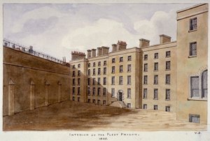 Binnenplaats van Fleet Prison, City of London