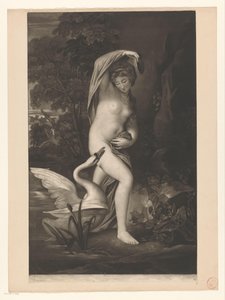 Leda en de zwaan door Valentine Green