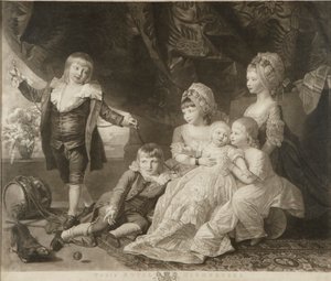 Prinses Augusta, Prinses Elizabeth, Prins Ernest, Prins Augustus, Prins Adolphus en Prinses Mary