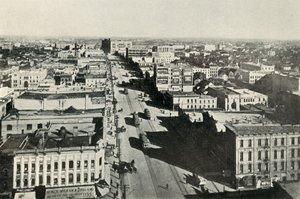 Winnipeg Vandaag, Kijkend naar Main Street. - De Snelle Groei van Modern Canada, ca. 1930 door Valentine and Sons Ltd