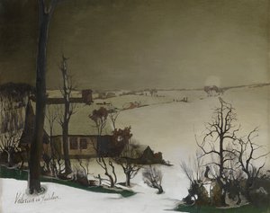 Winterlandschap in de Ochtend door Valerius de Saedeleer