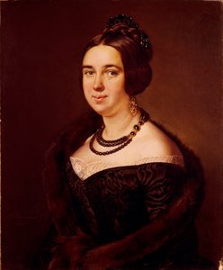 Portret van gravin Alexandra Alexeevna Obolenskaya, geboren Mazurina