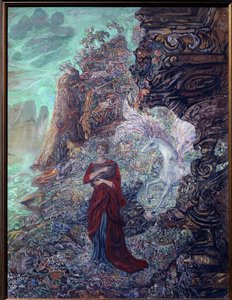 Sappho en Pegasus door Vasili Dmitrievich Millioti