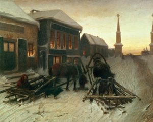 De laatste herberg bij de stadspoorten door Vasili Grigorevich Perov